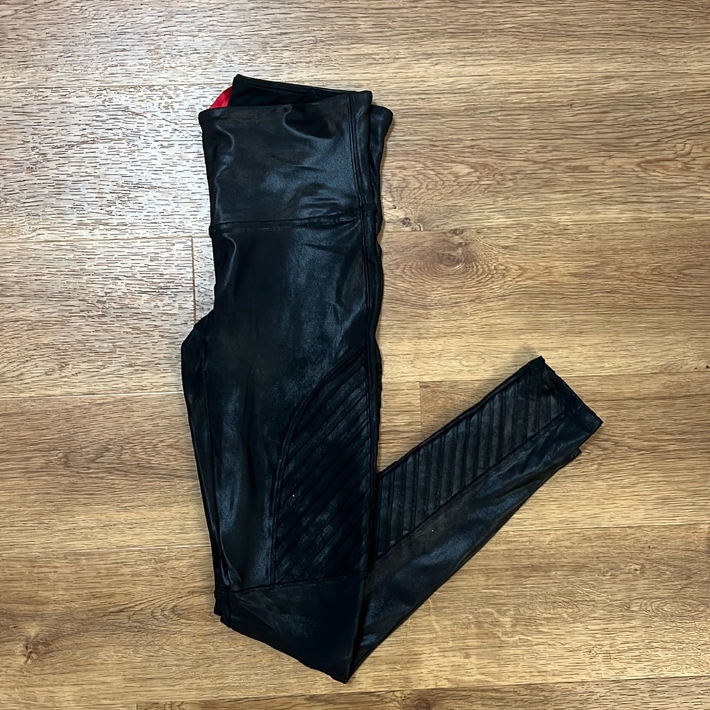 Spank Leather Moto Leggings